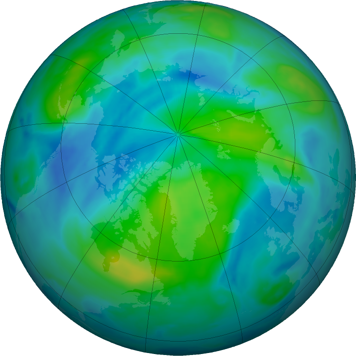 Arctic ozone map for 17 September 2020